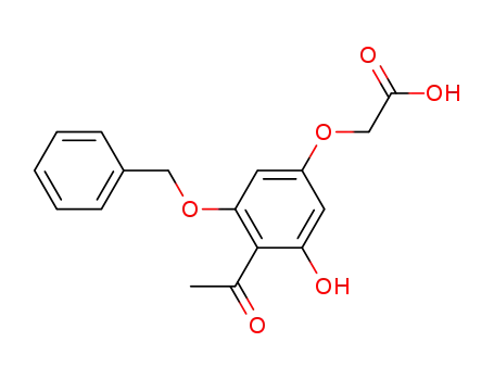 Molecular Structure of 76799-20-7 (2-hydroxy-4-(carboxymethoxy)-6-(benzyloxy)acetophenone)