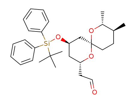 2-<(2S,4R,6R,8R,9S)-4-<(tert-butyldiphenylsilyl)oxy>-8,9-dimethyl-1,7-dioxaspiro<5.5>undecyl>ethanal