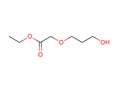 Molecular Structure of 377048-47-0 (Acetic acid, (3-hydroxypropoxy)-, ethyl ester)