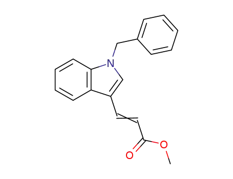 Molecular Structure of 61364-29-2 (2-Propenoic acid, 3-[1-(phenylmethyl)-1H-indol-3-yl]-, methyl ester)