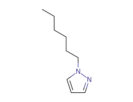 Molecular Structure of 63935-96-6 (1H-Pyrazole, 1-hexyl-)