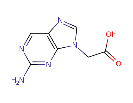 Molecular Structure of 933477-63-5 (3-(2-amino-9H-purin-9-yl)acetic acid)