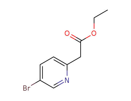 Molecular Structure of 1060814-88-1 (ethyl 2-(5-bromopyridin-2-yl)acetate)