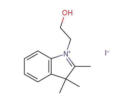 Molecular Structure of 50839-66-2 (1-(2-Hydroxyethyl)-2,3,3-trimethyl-3H-indolium iodide)