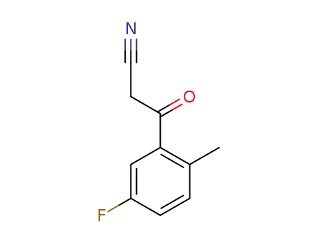 Molecular Structure of 884504-23-8 (2-METHYL-5-FLUOROBENZOYLACETONITRILE)