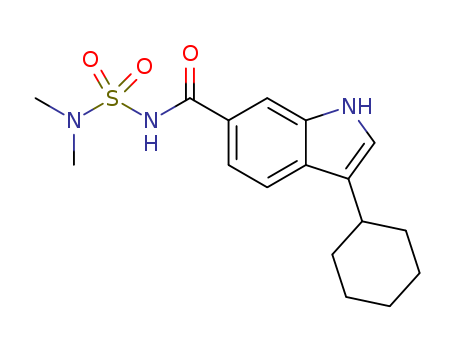 3-Cyclohexyl-N-[(dimethylamino)sulfonyl]-1H-indole-6-carboxamide