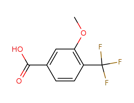 Molecular Structure of 276861-63-3 (3-Methoxy-4-(trifluoromethyl)benzoic acid)