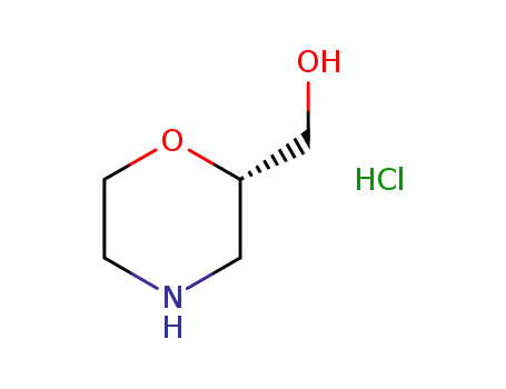 Molecular Structure of 1313584-92-7 (2-MorpholineMethanol, hydrochloride, (2S)-)