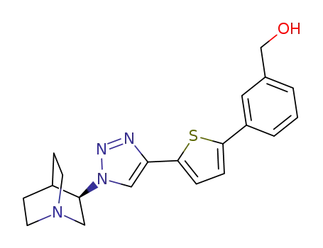(R)-(3-(5-(1-(quinuclidin-3-yl)-1H-1,2,3-triazol-4-yl)thiophen-2-yl)phenyl)methanol