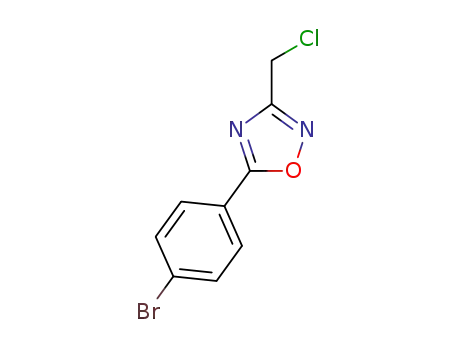 Molecular Structure of 1152498-89-9 (5-(4-bromophenyl)-3-(chloromethyl)-1,2,4-oxadiazole)