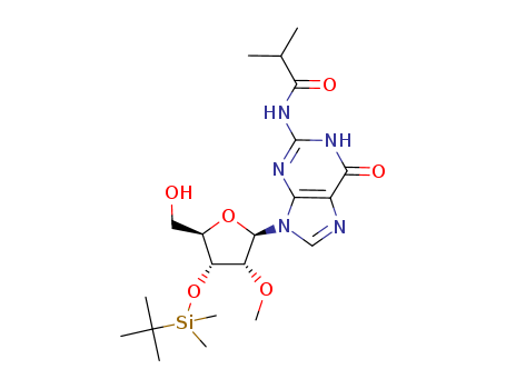Guanosine, 3'- O- [(1, 1- dimethylethyl) dimethylsilyl] - 2'- O- methyl- N- (2- methyl- 1- oxopropyl) -
