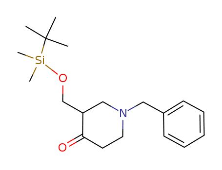 4-Piperidinone,3-[[[(1,1-dimethylethyl)dimethylsilyl]oxy]methyl]-1-(phenylmethyl)-