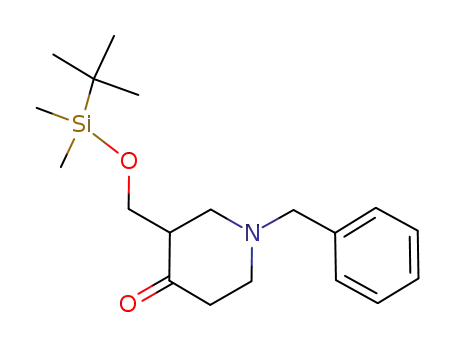 Molecular Structure of 325486-37-1 (N-Benzyl-3-(tert-butyldimethylsilanyloxymethyl)piperid-4-one)