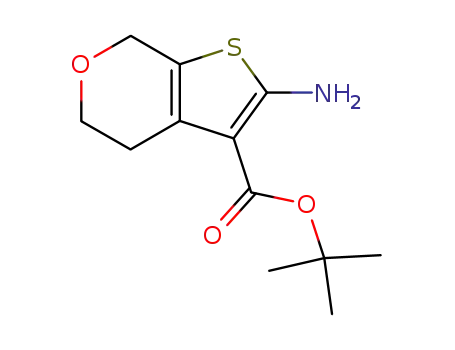 Molecular Structure of 243968-52-7 (2-AMino-4,7-dihydro-5H-thieno[2,3-c]pyran-3-carboxylic acid tert-butyl ester)