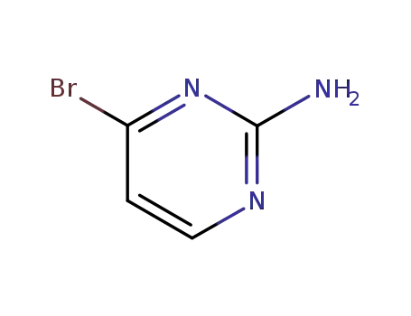 Molecular Structure of 343926-69-2 (2-Pyrimidinamine, 4-bromo- (9CI))