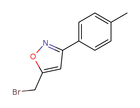 Molecular Structure of 129135-66-6 (5-BROMOMETHYL-3-P-TOLYL-ISOXAZOLE)