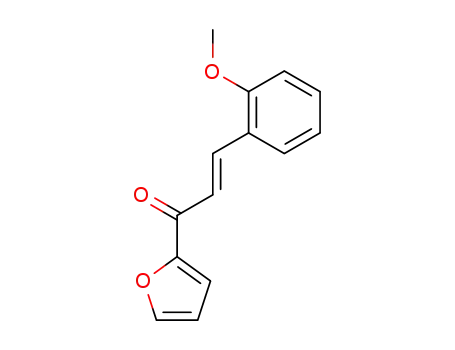 Molecular Structure of 111042-61-6 ((E)-1-(furan-2-yl)-3 (2-methoxyphenyl)-2-propen-1-one)