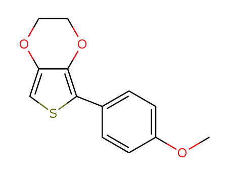 Molecular Structure of 925674-54-0 (Thieno[3,4-b]-1,4-dioxin,  2,3-dihydro-5-(4-methoxyphenyl)-)