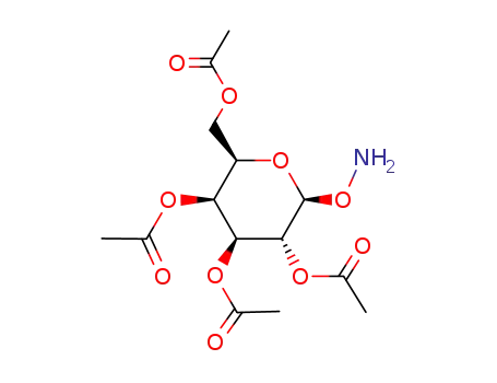 (2R,3S,4S,5R,6S)-2-(acetoxymethyl)-6-(aminooxy)tetrahydro-2H-pyran-3,4,5-triyl triacetate