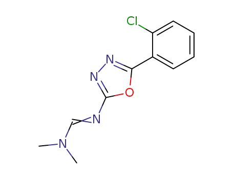 Molecular Structure of 37423-09-9 (<i>N</i>'-[5-(2-chloro-phenyl)-[1,3,4]oxadiazol-2-yl]-<i>N</i>,<i>N</i>-dimethyl-formamidine)