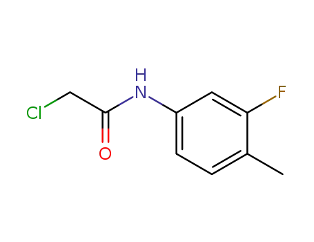 Molecular Structure of 100599-62-0 (2-CHLORO-N-(3-FLUORO-4-METHYL-PHENYL)-ACETAMIDE)
