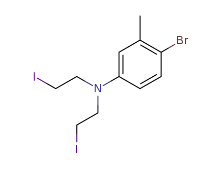 N,N-di(2-iodoethyl)-4-bromo-3-methylaniline
