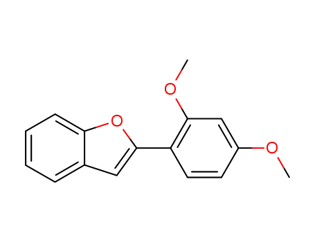 Molecular Structure of 62924-10-1 (Benzofuran, 2-(2,4-dimethoxyphenyl)-)