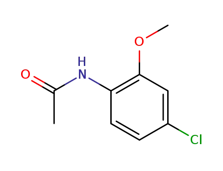 Molecular Structure of 86412-57-9 (N-(4-chloro-2-methoxyphenyl)acetamide)