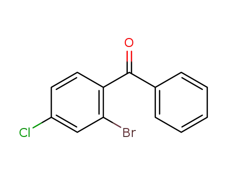 Molecular Structure of 835-12-1 (Methanone, (2-bromo-4-chlorophenyl)phenyl-)