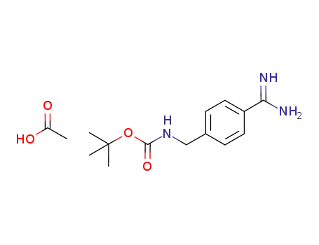tert-butyl (4-carbamimidoylbenzyl)carbamate acetate salt