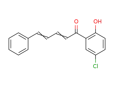 Molecular Structure of 6077-23-2 ((2E,4E)-1-(5-chloro-2-hydroxyphenyl)-5-phenylpenta-2,4-dien-1-one)