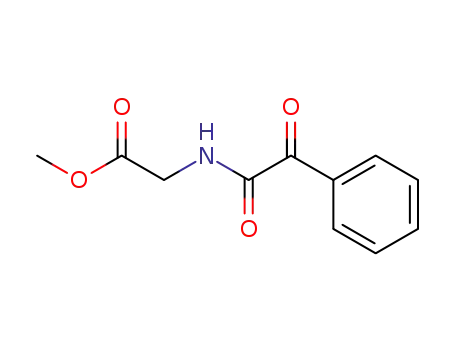 Molecular Structure of 61911-27-1 (Glycine, N-(oxophenylacetyl)-, methyl ester)