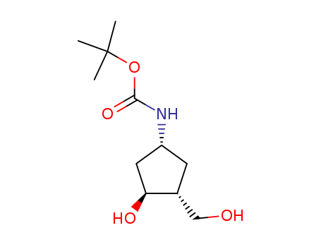 tert-butyl-N-[(1R,3S,4R)-3-hydroxy-4-(hydroxymethyl)cyclopentyl]carbamate