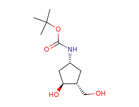 tert-butyl-N-[(1R,3S,4R)-3-hydroxy-4-(hydroxymethyl)cyclopentyl]carbamate