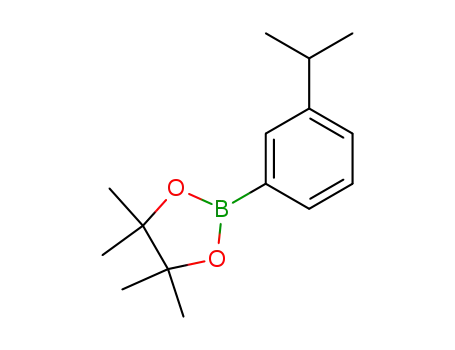 Molecular Structure of 325142-89-0 (2-(3-Isopropylphenyl)-4,4,5,5-tetramethyl-1,3,2-dioxaborolane)