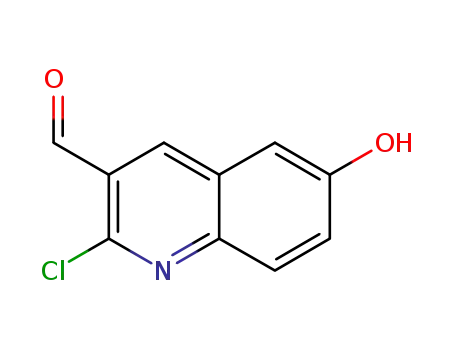 Molecular Structure of 741705-20-4 (2-chloro-6-hydroxyquinoline-3-carbaldehyde)