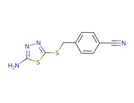 4-[[(5-AMINO-1,3,4-THIADIAZOL-2-YL)THIO]METHYL]BENZONITRILE