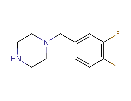Molecular Structure of 203860-01-9 (1-(3,4-Difluorobenzyl)piperazine 2HCl)