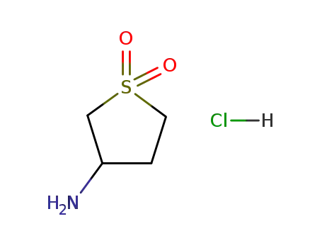 Molecular Structure of 51642-03-6 (3-AMINOTETRAHYDRO-1H-1LAMBDA6-THIOPHENE-1,1-DIONE HYDROCHLORIDE)