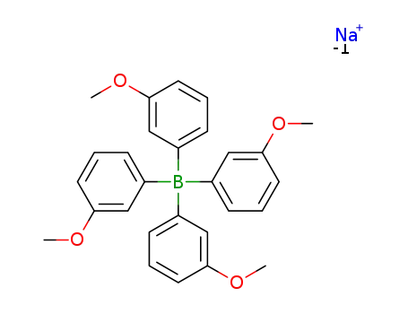 Molecular Structure of 192569-03-2 (Borate(1-), tetrakis(3-Methoxyphenyl)-, sodiuM(9CI))