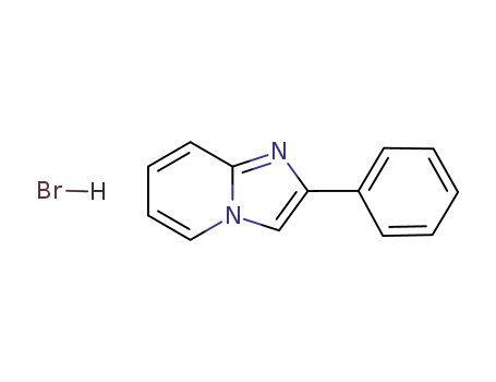 Molecular Structure of 3323-66-8 (2-Phenylimidazo(1,2-a)pyridinehydrobromide)