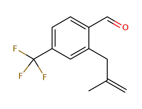 Molecular Structure of 1619256-44-8 (2-(2-methylallyl)-4-(trifluoromethyl)benzaldehyde)