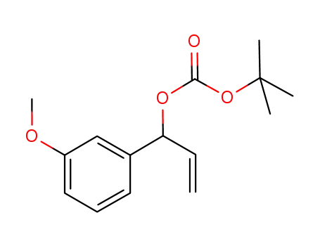 Molecular Structure of 1073277-24-3 (tert-butyl (1-(3-methoxyphenyl)allyl) carbonate)
