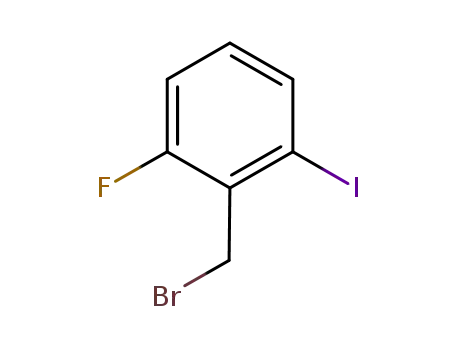 Molecular Structure of 1231747-49-1 (2-(bromomethyl)-1-fluoro-3-iodobenzene)