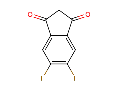Molecular Structure of 1454686-04-4 (5,6-difluoro-1H-indene-1,3-(2H)-dione)