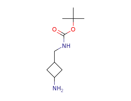 Molecular Structure of 1363381-81-0 (cis-3-(Boc-aminomethyl)cyclobutylamine)