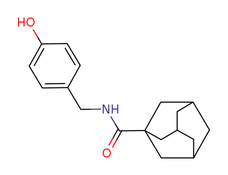 Molecular Structure of 42600-87-3 (N-(4-Hydroxybenzyl)-1-adamantanecarboxamide)