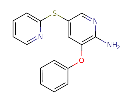 3-phenoxy-5-(pyridin-2-ylthio)pyridin-2-amine