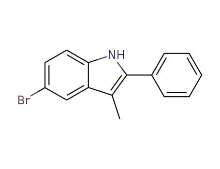 Molecular Structure of 848749-72-4 (5-BroMo-3-Methyl-2-phenyl-1H-indole)