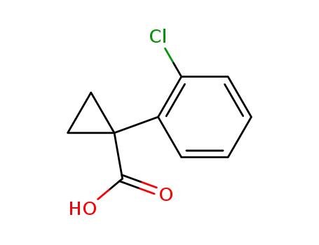 Molecular Structure of 122143-19-5 (1-(2-CHLORO-PHENYL)-CYCLOPROPANECARBOXYLIC ACID)